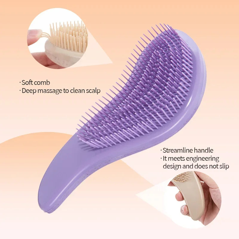 ✨ Magic Detangling Hairbrush – Gentle, Anti-Static & Scalp Massaging Comb ✨