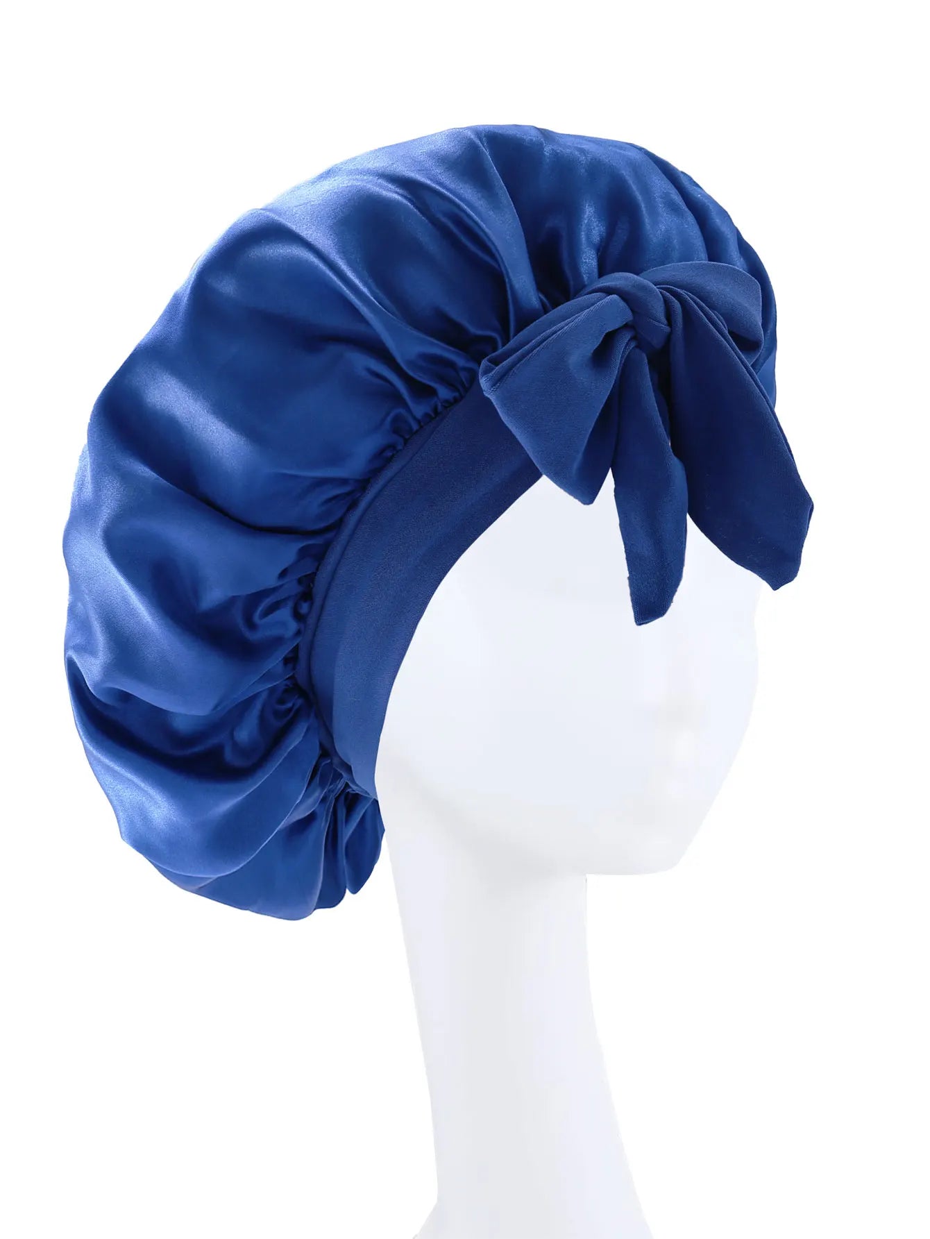 🌙 Adjustable Satin Sleep Bonnet – Soft Silk Hair Wrap with Tie Band 🌙