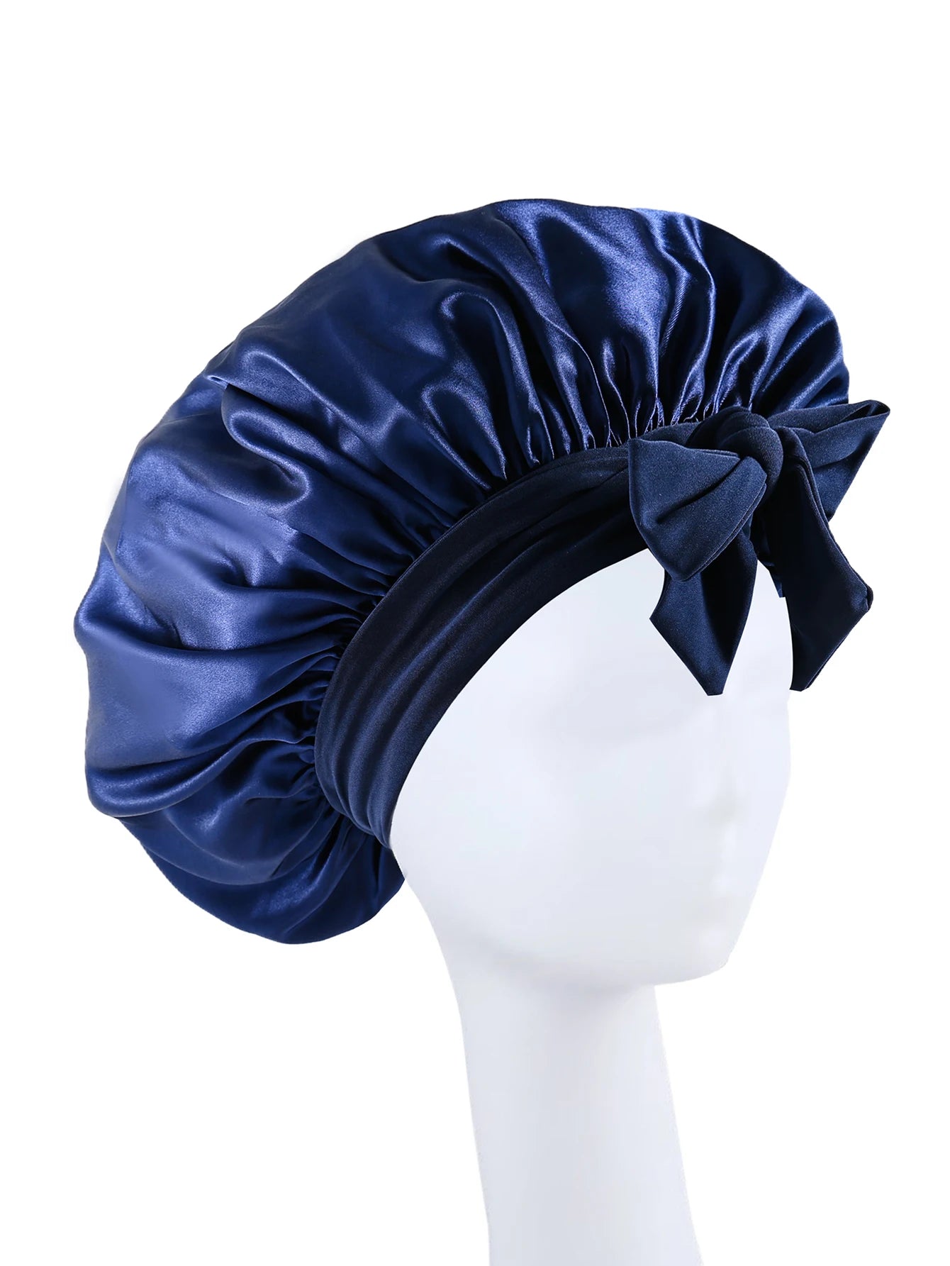 🌙 Adjustable Satin Sleep Bonnet – Soft Silk Hair Wrap with Tie Band 🌙